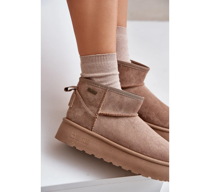 sněhule na platformě Big Star béžové model 21677565 - Big Star Shoes