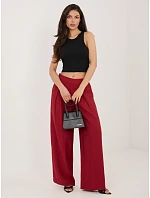 Nohavice D60103M62449E3 tmavo červená Nohavice D60103M62449E3 tmavo červená