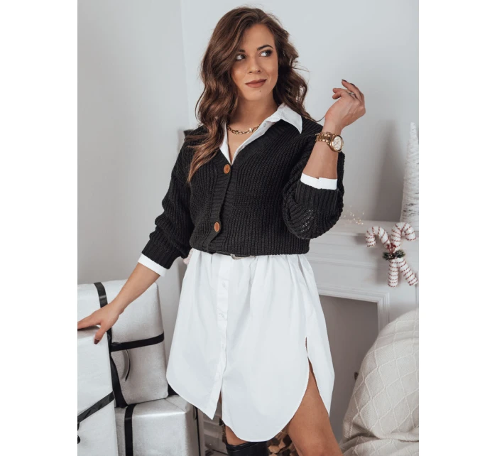 Dámský svetr černý Dstreet model 21967002 - FashionStreet Dámský svetr černý Dstreet model 21967002 - FashionStreet