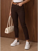Jeansy damskie mom fit z paskiem model 22383549 - FashionStreet Jeansy damskie mom fit z paskiem model 22383549 - FashionStreet
