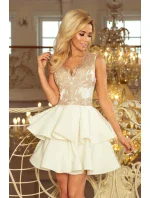 Dámské šaty s krajkovým dekoltem model 5963836 - numoco