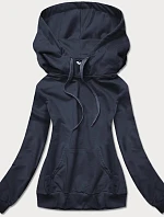 Dámska tenká mikina klokanka tmavomodrá (W06-25)