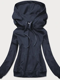 Tmavě modrá tenká dámská mikina model 21417023 - J.STYLE
