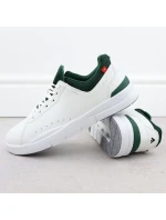 McArthur MC19 pánske biele kožené športové poltopánky