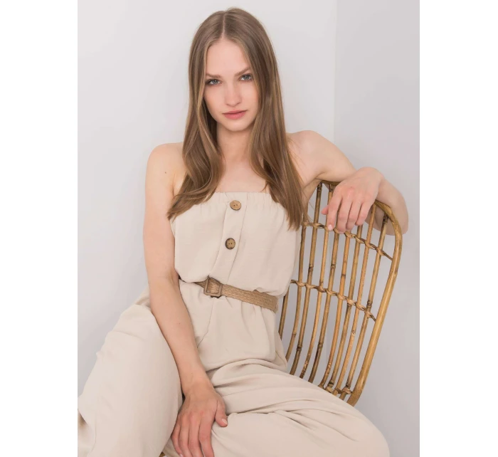 Kombinéza KO světle béžová model 15268548 - FPrice Kombinéza KO světle béžová model 15268548 - FPrice