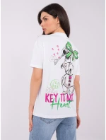 T shirt model 21821326 biały - FPrice T shirt model 21821326 biały - FPrice