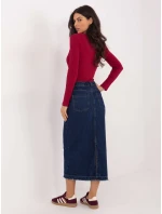 Sukňa D80030BI50248D300 námornícka modrá