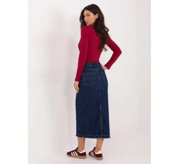 Sukňa D80030BI50248D300 námornícka modrá