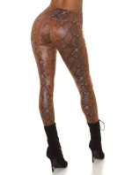 Sexy Highwaist faux leather Leggings with model 19629645 print - Style fashion