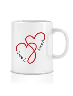 Klasický bílý hrníček pro zamilované