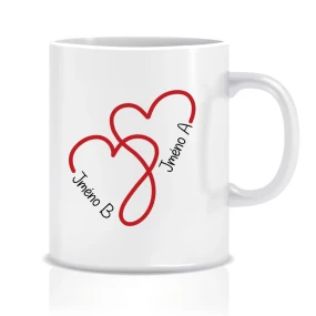 Klasický bílý hrníček pro zamilované