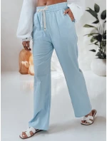 Dámske ležérne nohavice so širokými nohavicami BOHO DAY svetlo modré FashionStreet UY2651