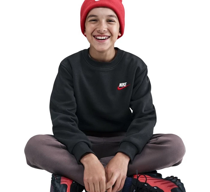Detská mikina Nike Sportswear Club Fleece Black FD3006 012
