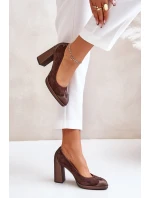 Semišové Na Podpatku Hnědé model 21673387 - Laura Messi