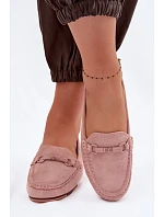 Dámské mokasíny Ploché Růžové model 22091868 - Boto