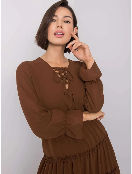 Šaty DHJ SK model 18398148 hnědá - FPrice