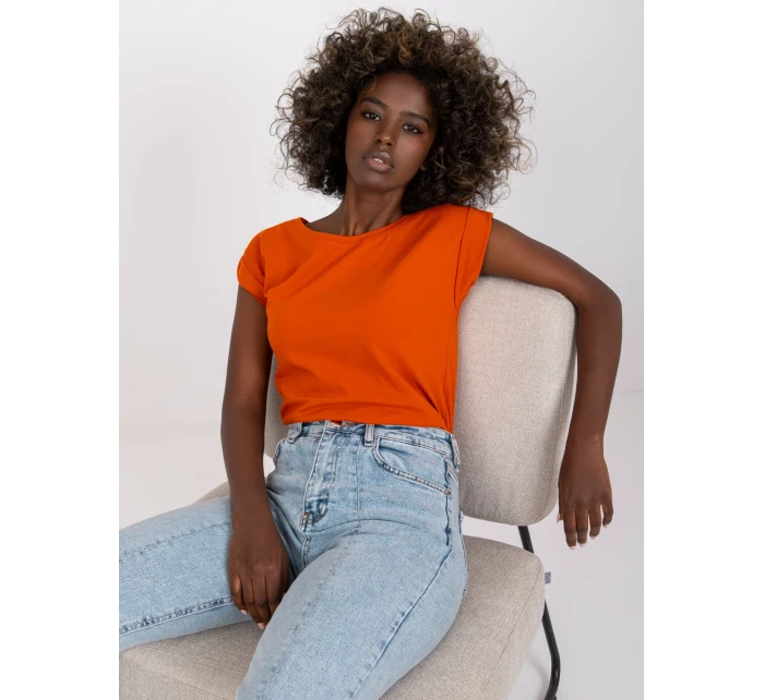 Tričko RV TS 4833.93P tmavo oranžové