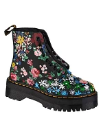 Dámske členkové topánky 27128001 Floral DM27128001 Black mix of colours - Dr. Martens