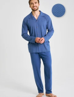 3483 PÁNSKE PYŽAMO S DLHÝM ZIPSOM DEREK M-2XL