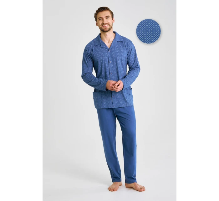 3483 PÁNSKE PYŽAMO S DLHÝM ZIPSOM DEREK M-2XL 3483 PÁNSKE PYŽAMO S DLHÝM ZIPSOM DEREK M-2XL