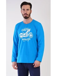 Pánske dlhé pyžamo Motocykel