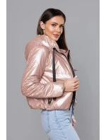 Krátká dámská bunda v růžové barvě model 18057103 - S'WEST Krátká dámská bunda v růžové barvě model 18057103 - S'WEST