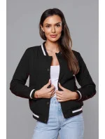 Čierna dámska bunda typu bomber (16M9070-392)
