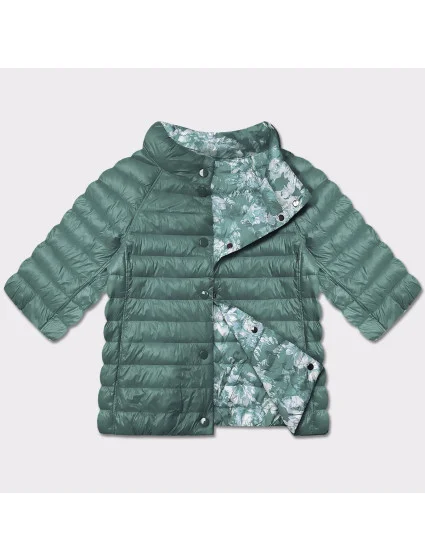 Dámska bunda 3/4 rukáv Plus Size Minority Jacket Dark Mint/Windbreaker (M23-7010-253)