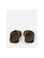 Plážové šľapky RIP CURL Bell.S Leather Open Toe, hnedé
