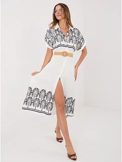 Šaty IR SK 2689 2.87 biela a tmavomodrá