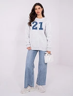 WT BL mikina A1063.64 svetlo šedá