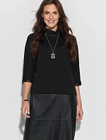 Denné šaty NU 318 čierne - Numinou