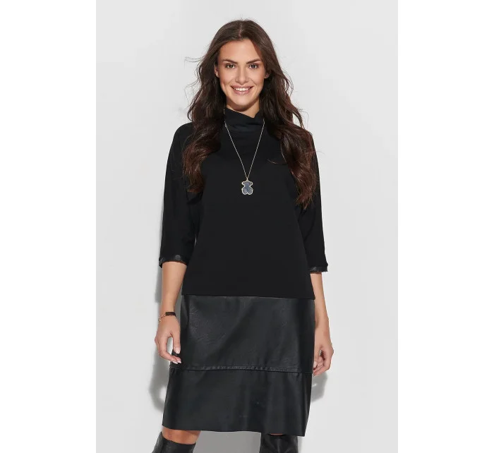 Denní šaty NU 318 černé - Numinou