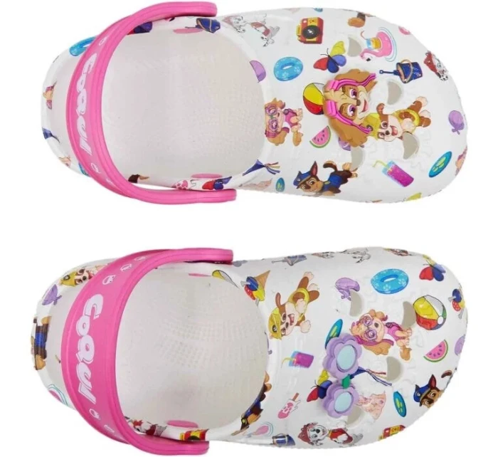 Dětské žabky Little Frog Jr model 21103436 Bílá mix - Coqui