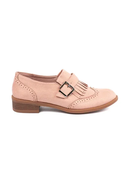 Pekné ružové mokasíny na podpätku pre ženy Pekné ružové mokasíny na podpätku pre ženy