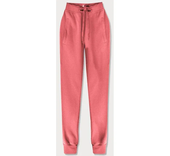 Růžové teplákové kalhoty model 15537898 - J.STYLE
