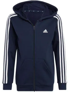 Mikina adidas Essentials 3-Stripes Fleece Full-Zip Hoodie Jr IC0600