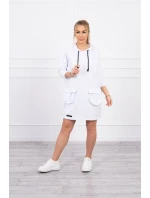 Šaty s kapucí bílé Šaty s kapucí bílé