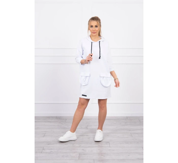 Šaty s kapucí bílé Šaty s kapucí bílé