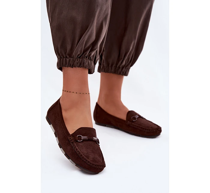Dámské mokasiny Ploché Čokoládové Olisa Dámské mokasiny Ploché Čokoládové Olisa