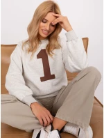 Mikina EM BL 617 9.11X svetlo šedá