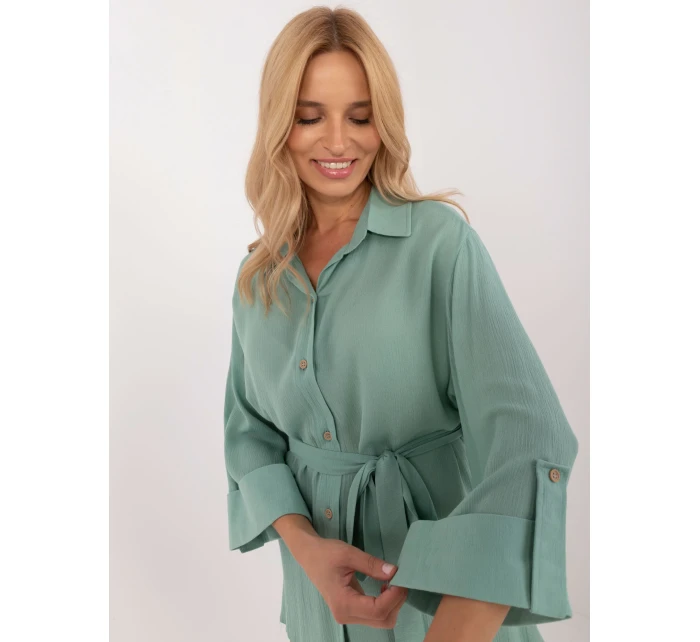 Koszula LK KS model 20463737 pistacjowy - FPrice