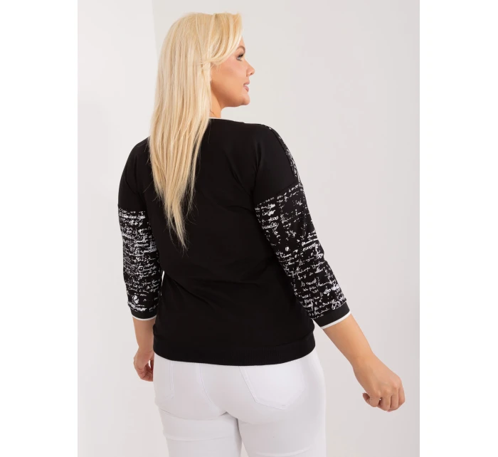 Blúzka RV BZ 9442.27 čierna farba Blúzka RV BZ 9442.27 čierna farba