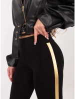 Legíny RV LG R4766.06 čierna a zlatá