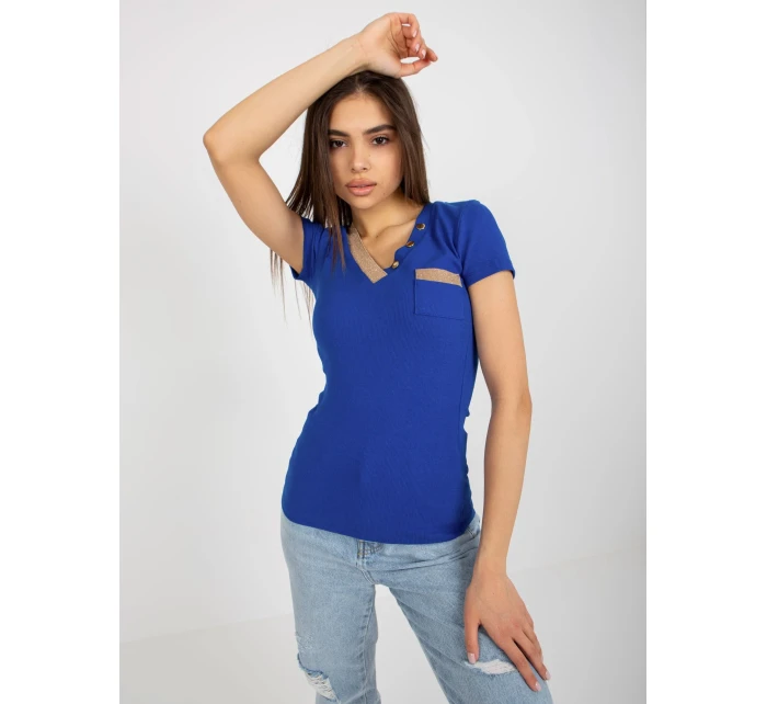 Tričko RV TS model 18385480 tmavě modrá - FPrice Tričko RV TS model 18385480 tmavě modrá - FPrice