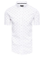 Dstreet pánske biele tričko s krátkym rukávom KX1031