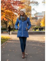 Dámská bunda modrá model 21758983 - FPrice Dámská bunda modrá model 21758983 - FPrice