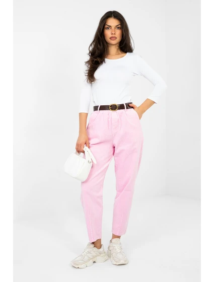 Šnúrové nohavice model 224055 Taliansko Moda Šnúrové nohavice model 224055 Taliansko Moda