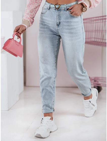 Dámske džínsové nohavice mom fit s opaskom LOVENOVA FashionStreet UY2360 Dámske džínsové nohavice mom fit s opaskom LOVENOVA FashionStreet UY2360