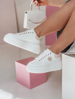 Dámske tenisky na platforme KITNOT beige FashionStreet ZY0921